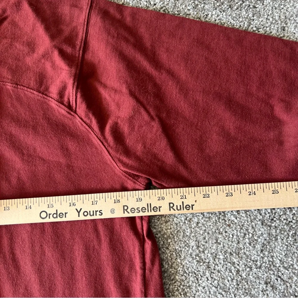 The north face shirt mens medium red maroon long sleeve casual‎ top outdoors